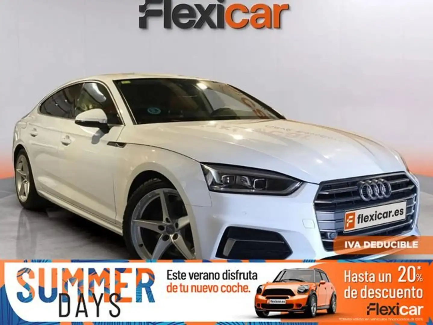 Audi A5 1.4+TFSI+110kW+%28150CV%29+S+tron+Sportback Blanco - 1