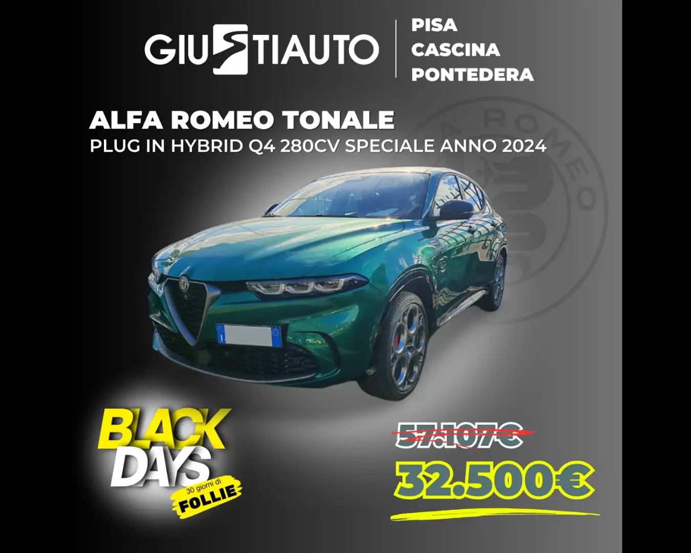 Alfa Romeo Tonale 1.3 Plug in Hybrid Speciale Verde - 1