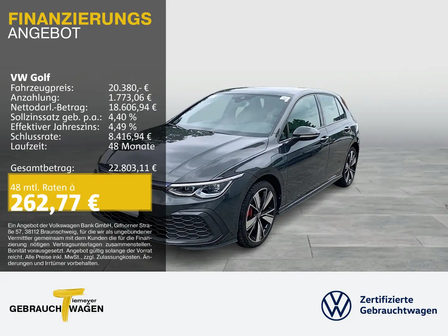 Volkswagen Golf GTE GTE LEDER AHK LED+ LM18 Grau - 1