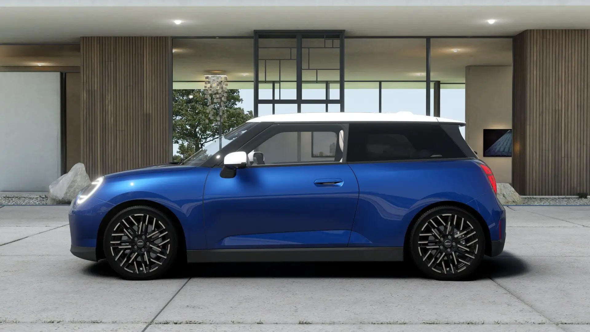 MINI Cooper SE Favoured Trim 3-trg. // Pano Dach // Driv. Assi. P Blau - 2
