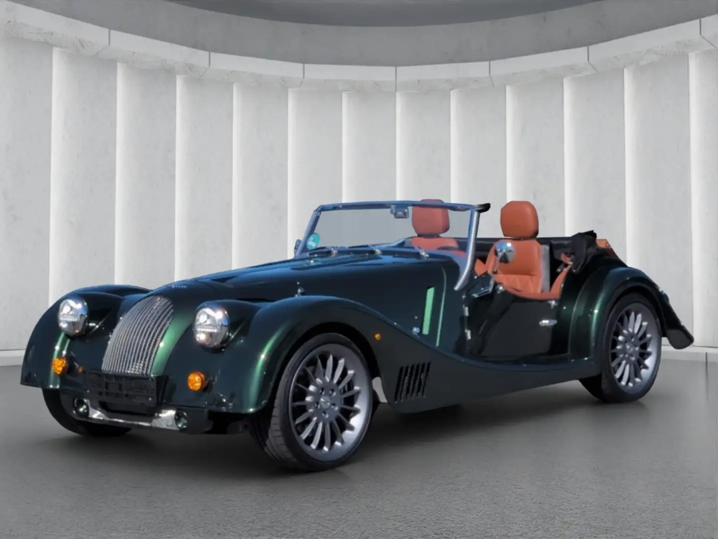 Morgan Plus Six Special-Edition 92/1000*Leder SHZ Koffer Grün - 2