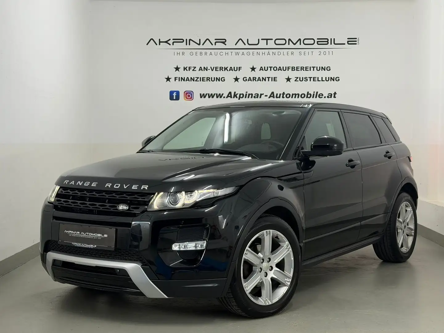Land Rover Range Rover Evoque Dynamic 2,2 TD4 Aut. NAVI - AHK - MERIDIAN Schwarz - 1