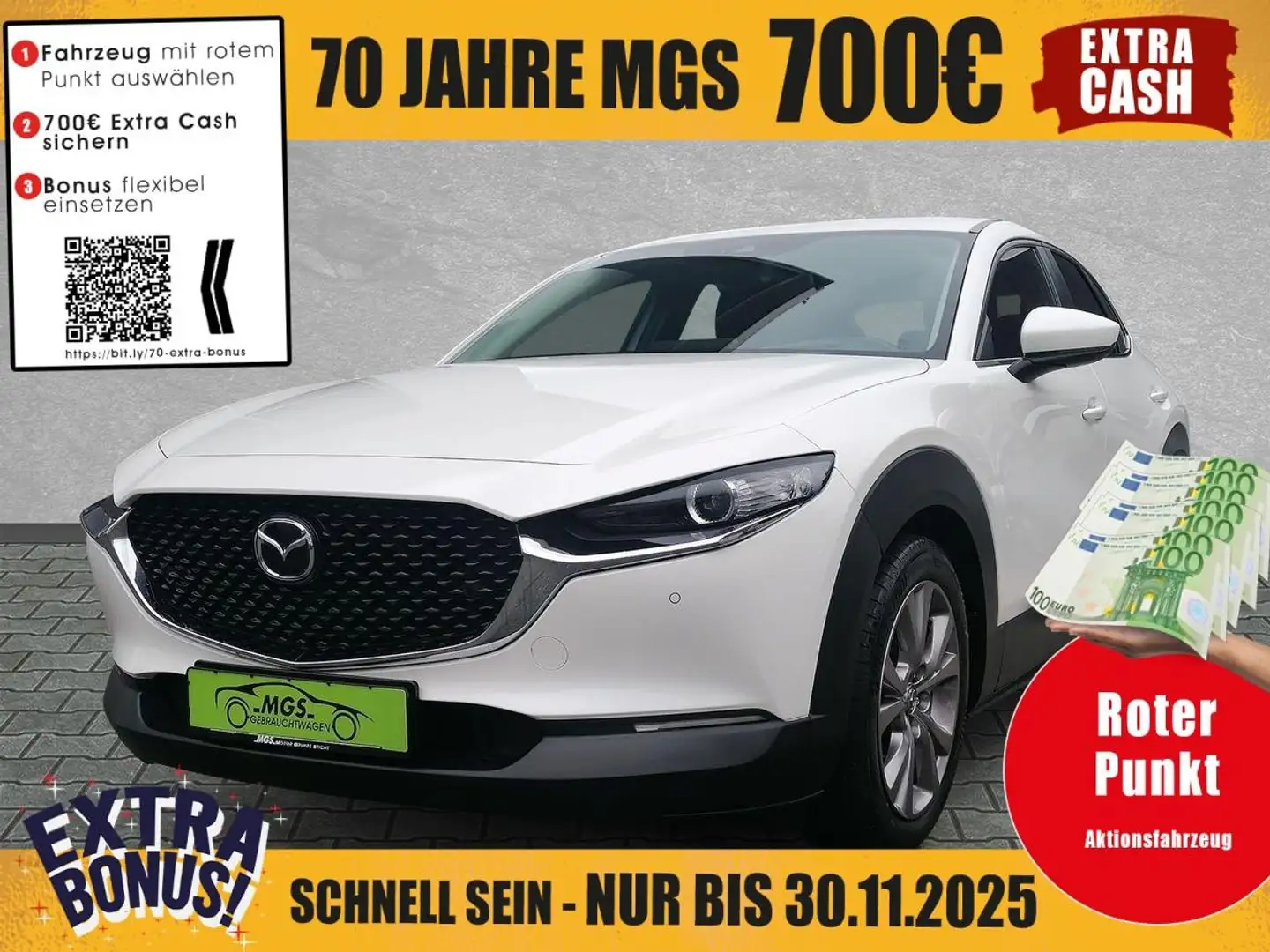 Mazda CX-30 Selection 2WD HUD #NAVI #S&S #BOSE #LED Blanc - 1