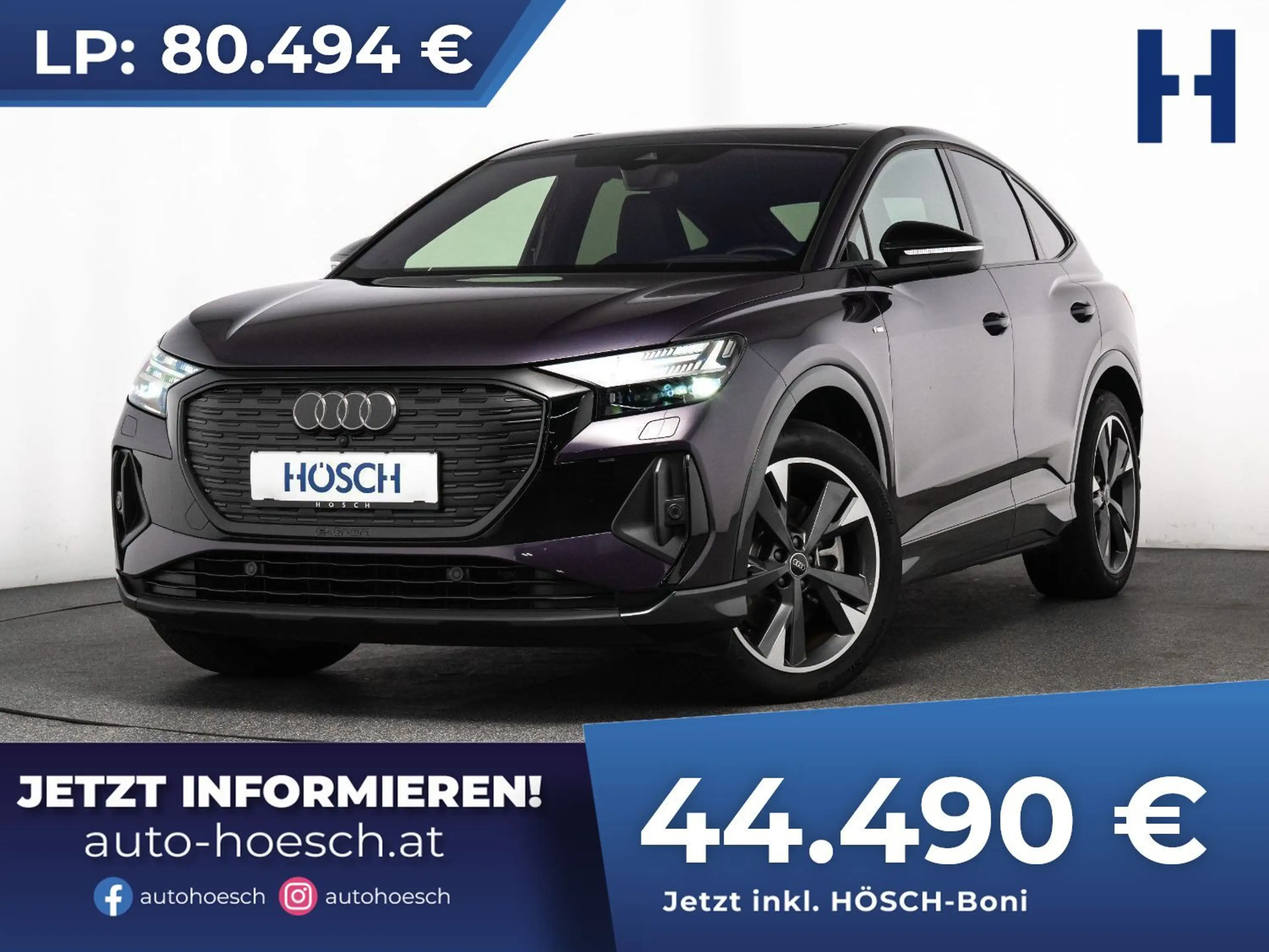 Audi Q4 e-tron SB 55 quattro 2xS-LINE HEAD-UP PANO MATRIX BLACK