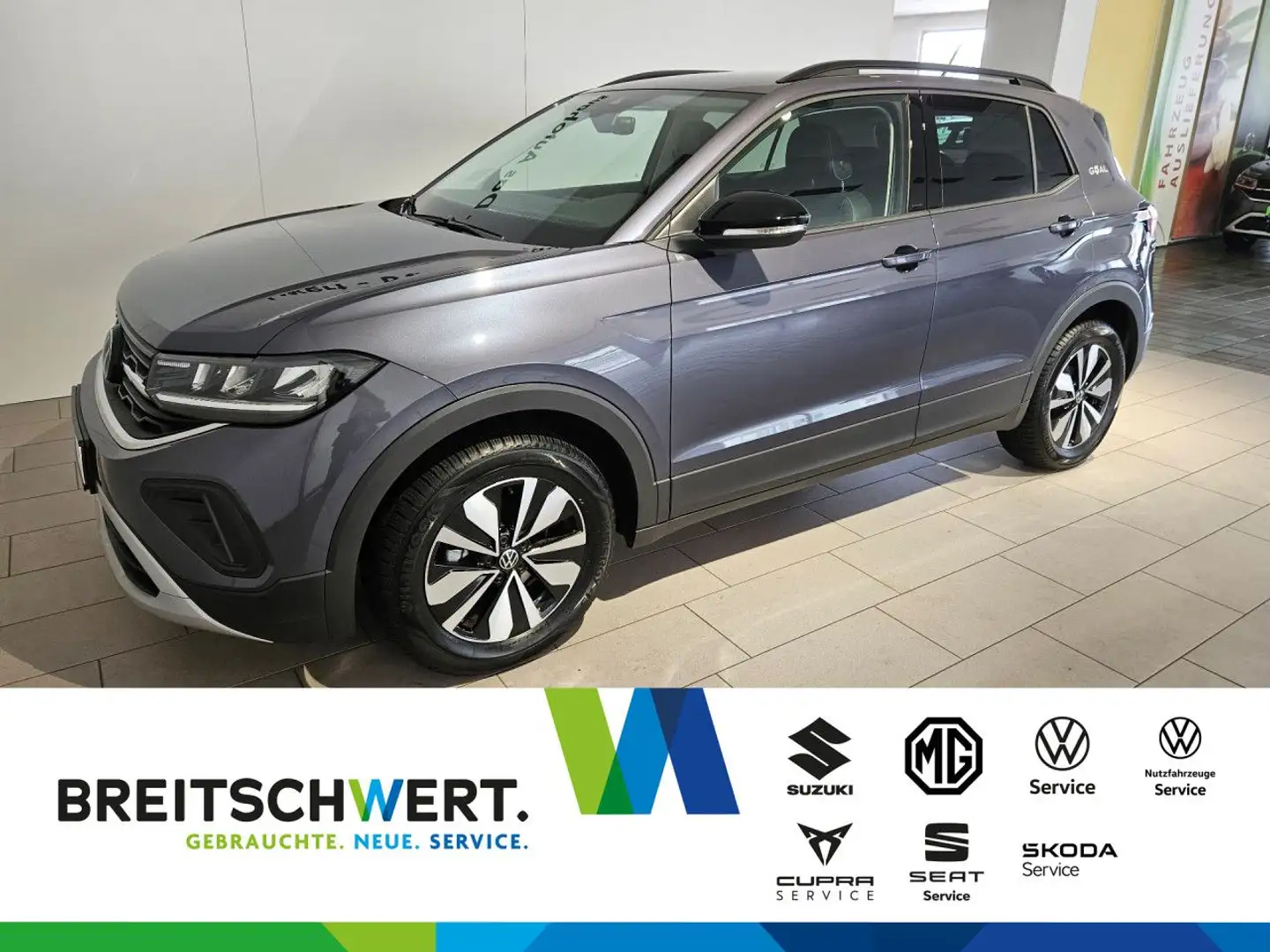 Volkswagen T-Cross 1.0 TSI Goal AHK GJR Navi RFK LED 5JGar. Gris - 1