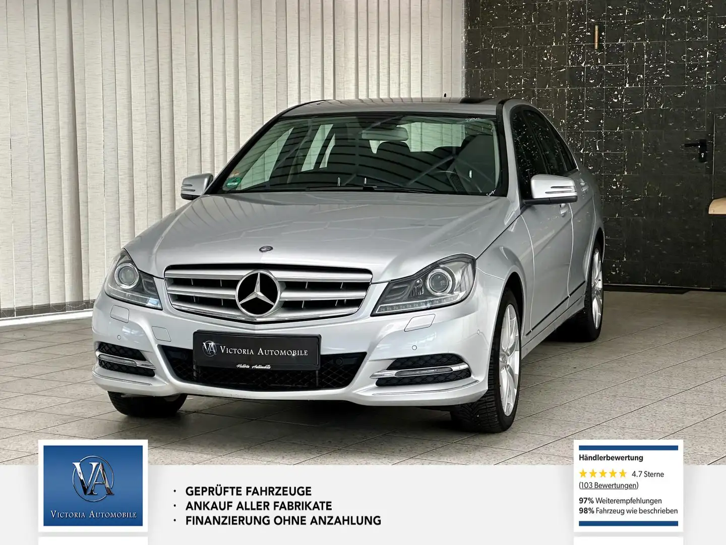 Mercedes-Benz C 350 CGI AVANGARDE Sehr gepflegt , Scheckheft, Unfallfr Silber - 1