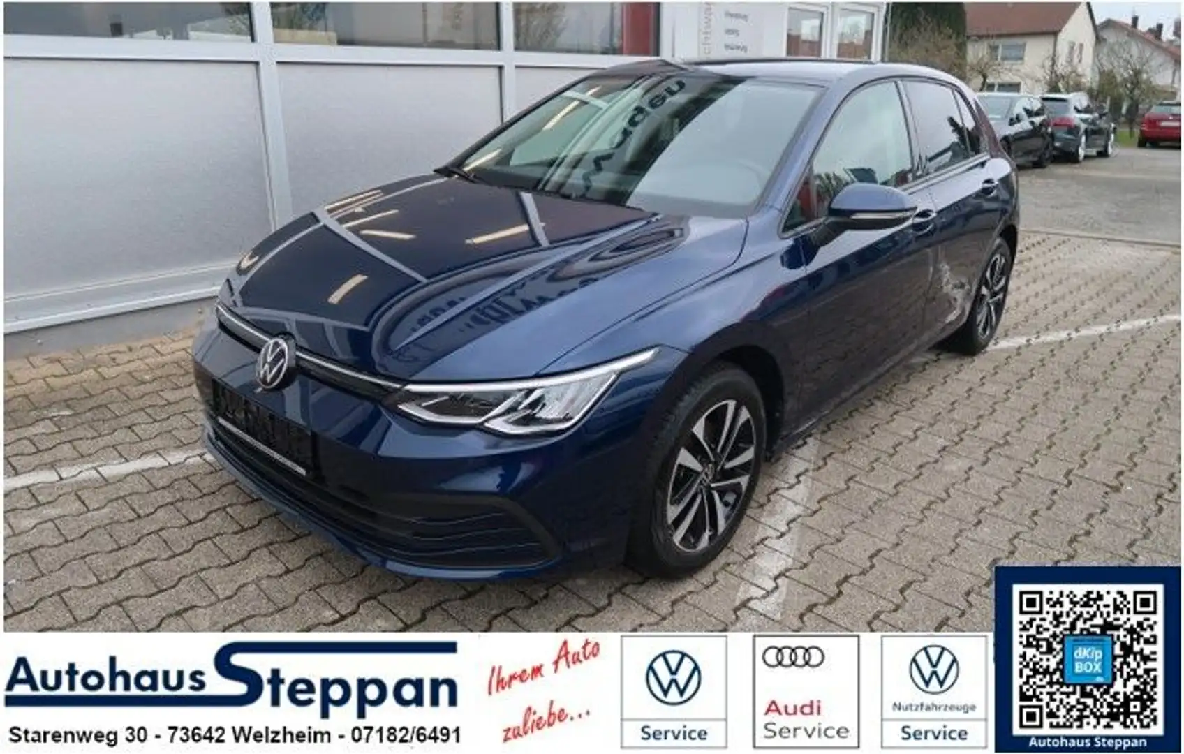 Volkswagen Golf VIII 1,0 TSI United +Navigationssystem +ACC Blau - 1
