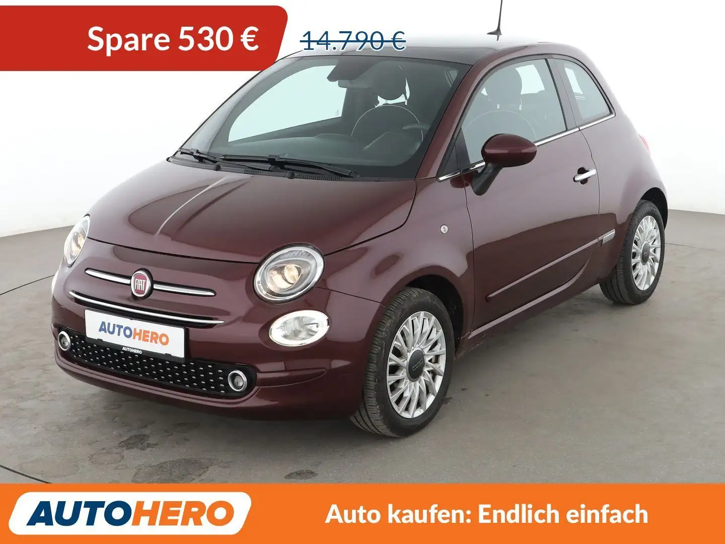 Fiat 500 1.2 Lounge*PDC*KLIMA*PANO*TEMPO*GARANTIE* Rot - 1