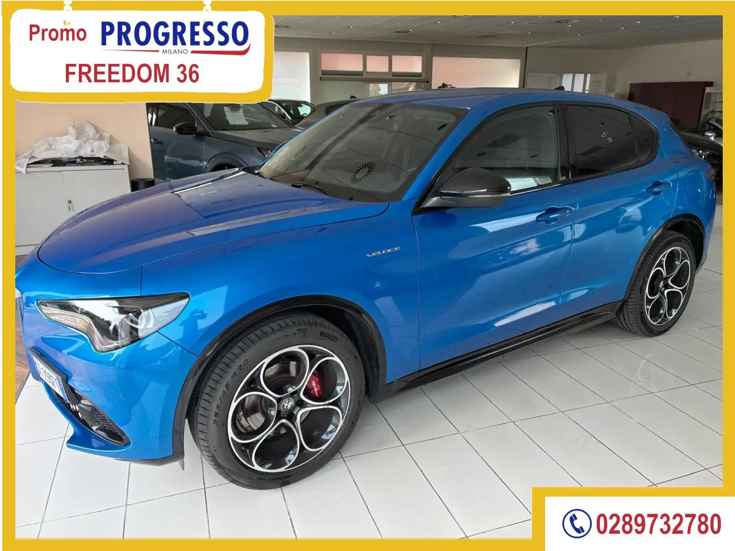 Alfa Romeo Stelvio Stelvio 2.2 Turbodiesel 210 CV AT8 Q4 Veloce Azul - 1