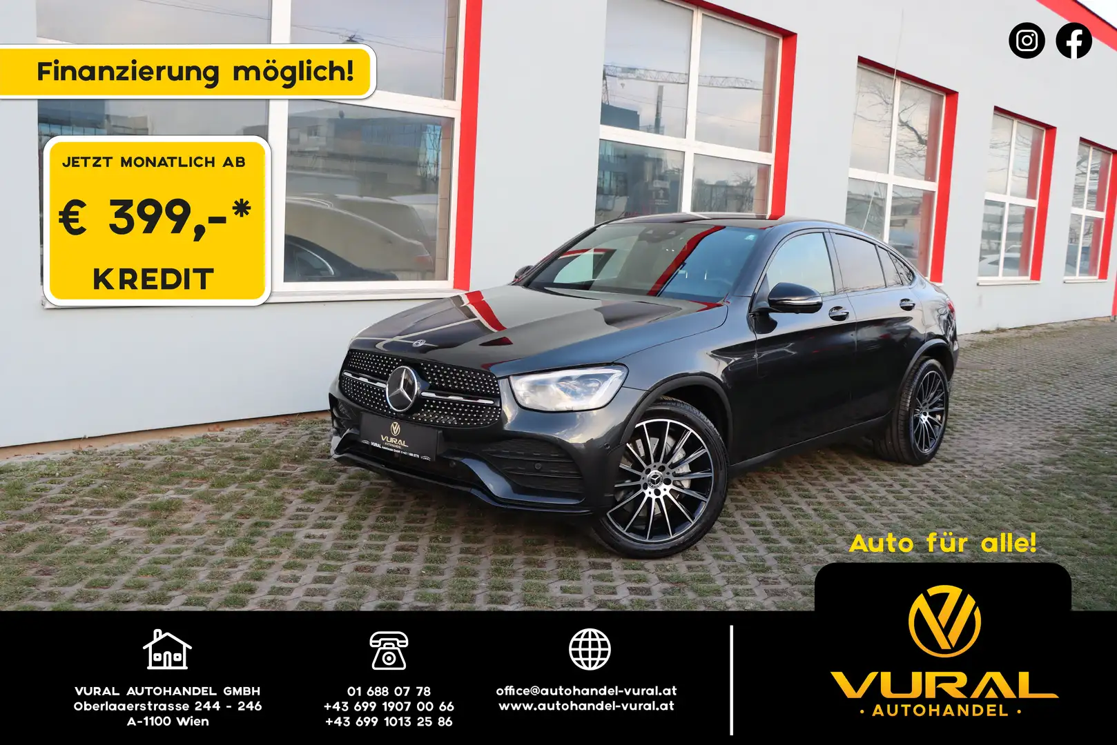 Mercedes-Benz GLC 200 AMG-Line 4Matic | 360° Kamera | ACC | Keylessgo Schwarz - 1