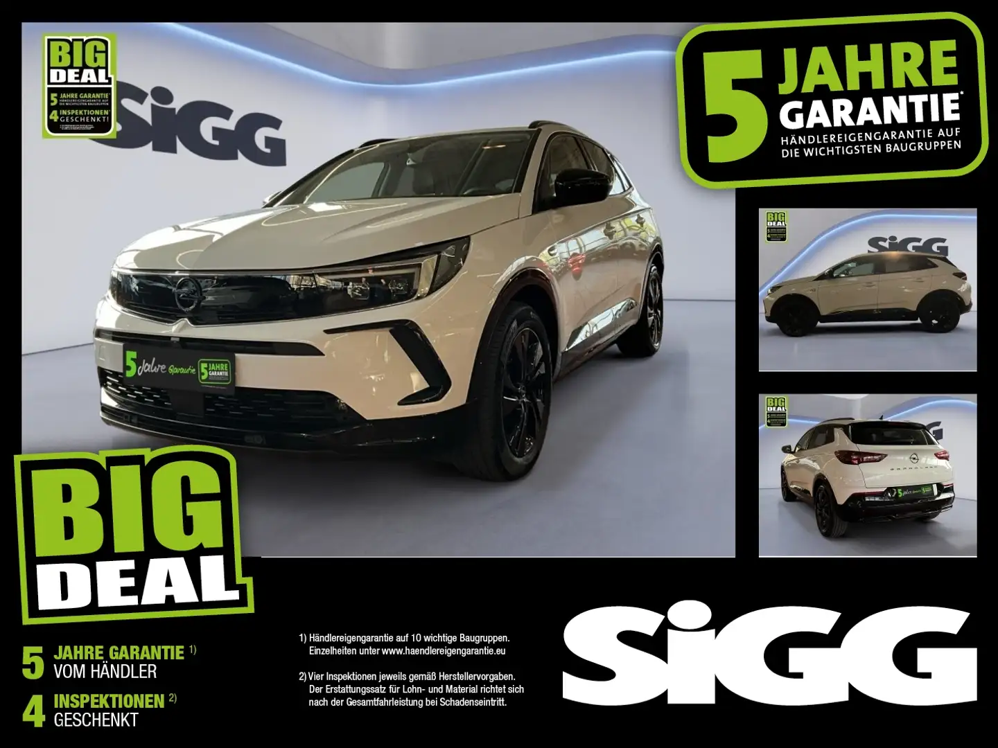 Opel Grandland 1.2 Turbo GS Line 2xKlima 360 Facelift Weiß - 1