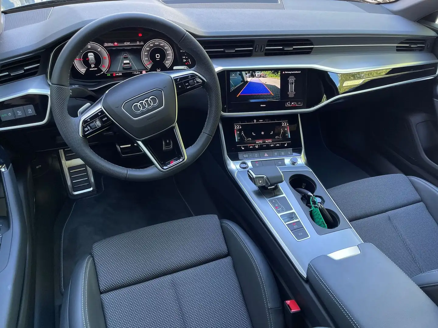 Audi A6 40 TDI quattro S line+B&O+AHK+StandH+MatrixLED Gris - 2