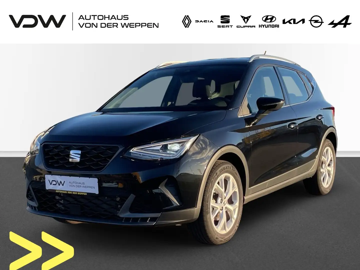 SEAT Arona FR TSI DSG Navi Voll LED SHZ Carplay Klima Navi Schwarz - 1
