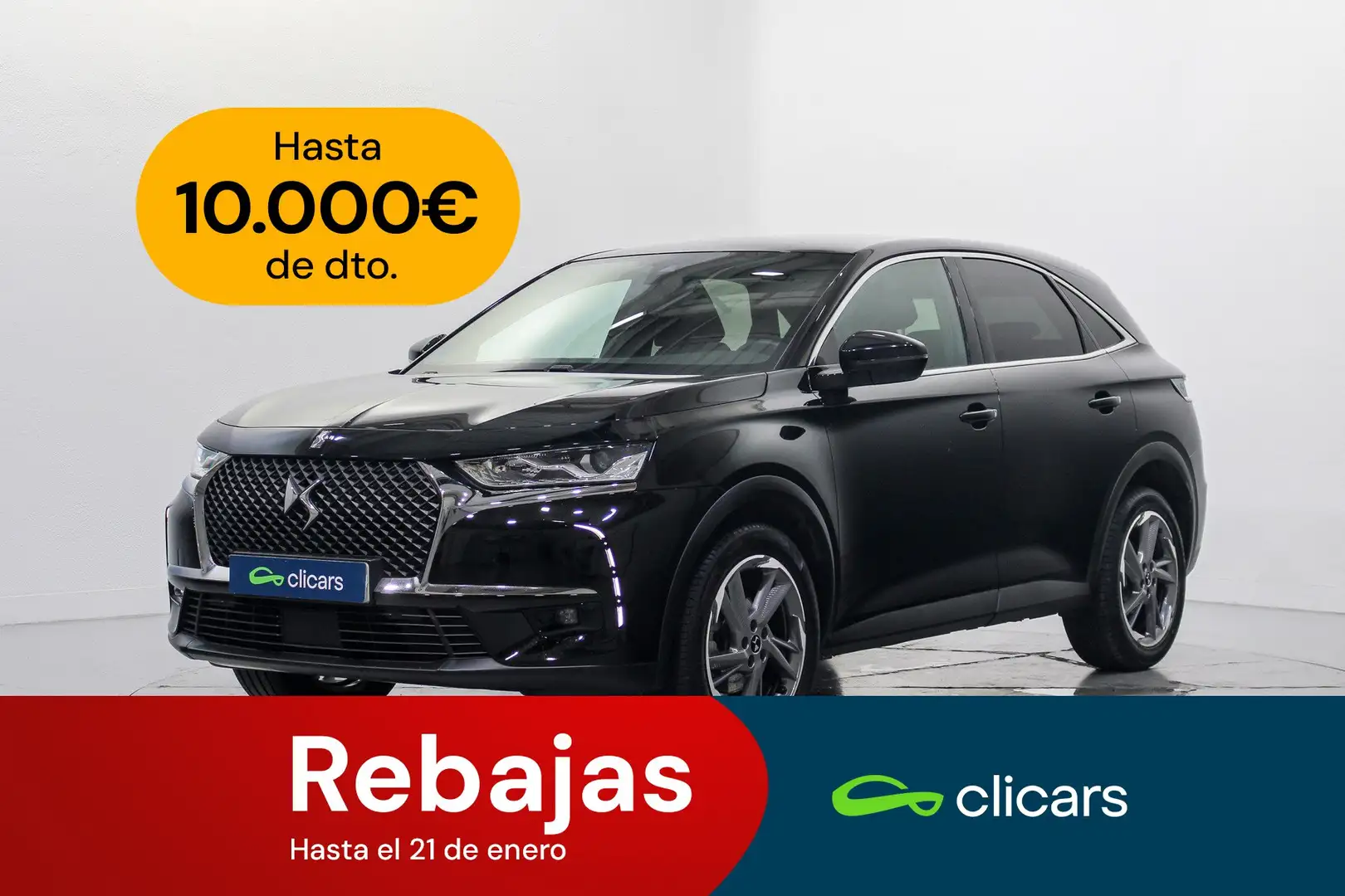 DS Automobiles DS 7 Crossback 1.5BlueHDi Bastille + Aut. Noir - 1