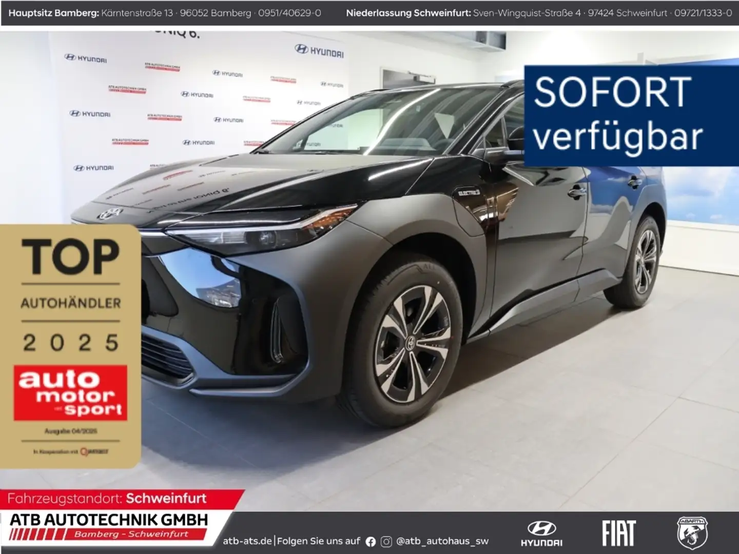Toyota bZ4X 71,4 kWh 11-kW-Lader 4x2, Comfort-P Schwarz - 1