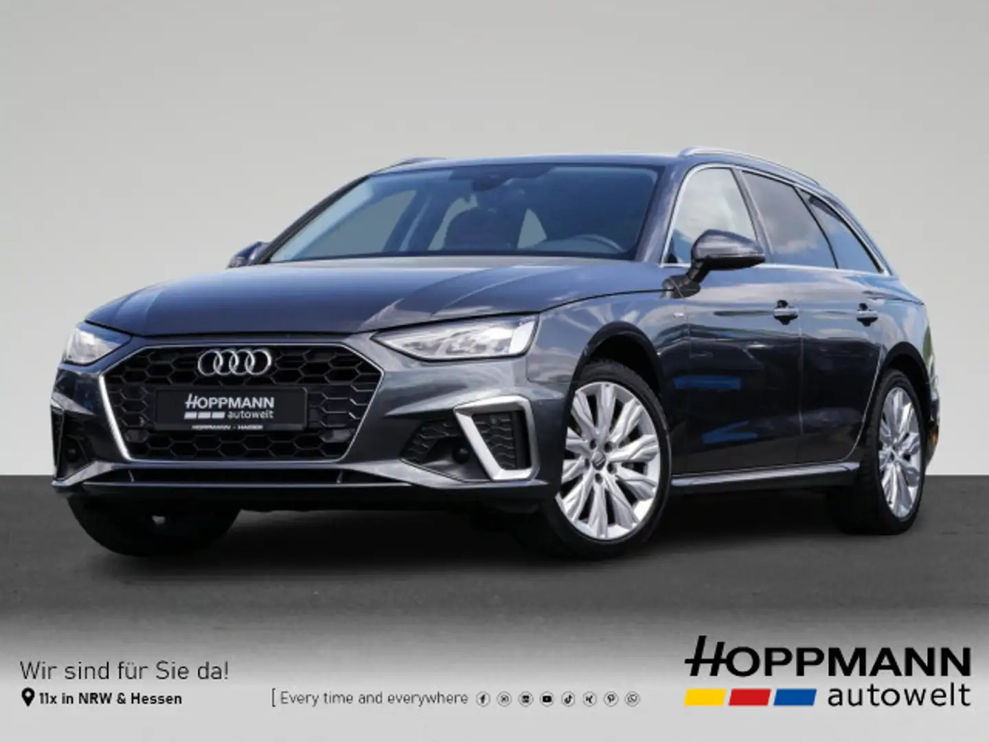 Audi A4 40 2.0 TDI Avant S line AHK Pano Navi Argent - 1