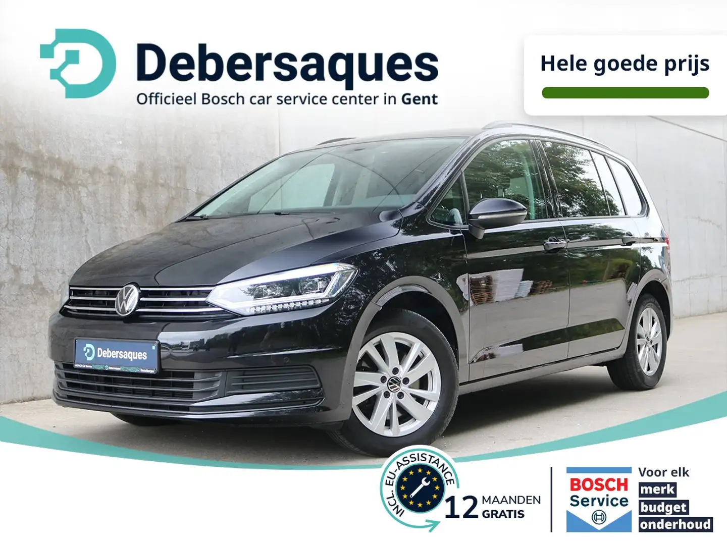Volkswagen Touran 1.5 TSI / 7ZIT / APP / PSENS + CAM / NAVI / TREKHA Noir - 1