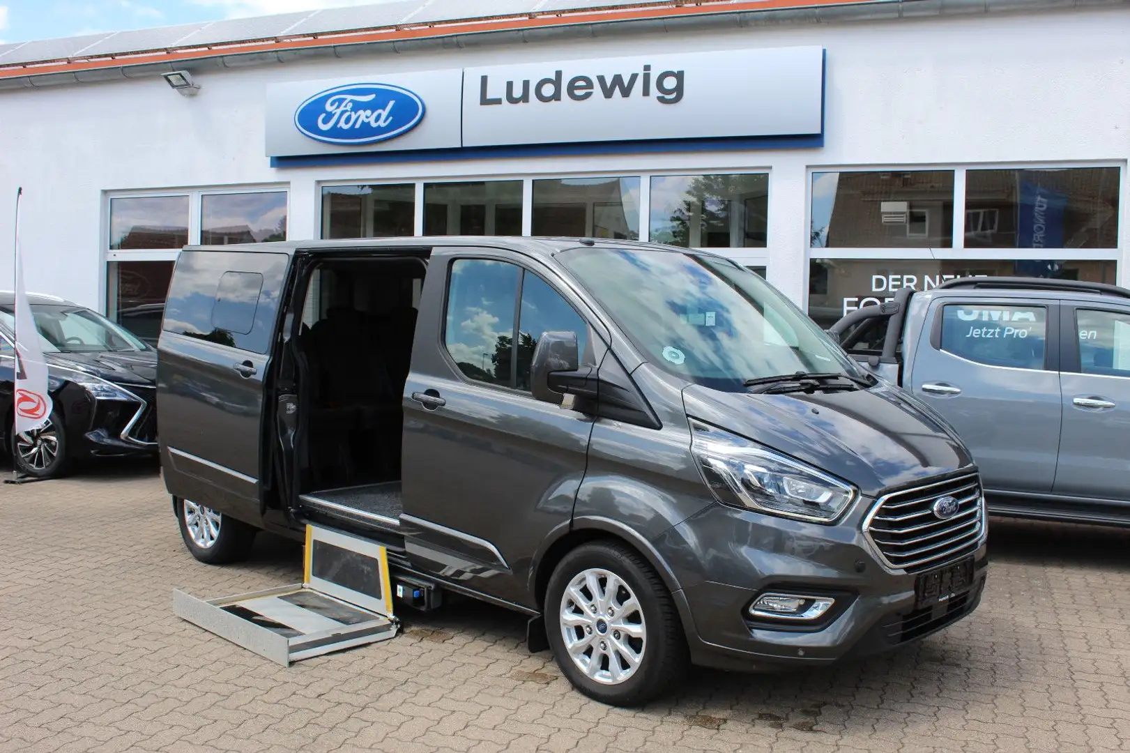 Ford Transit Tourneo Custom L2 Rollstuhl Umbau Handgas/brem Grau - 1