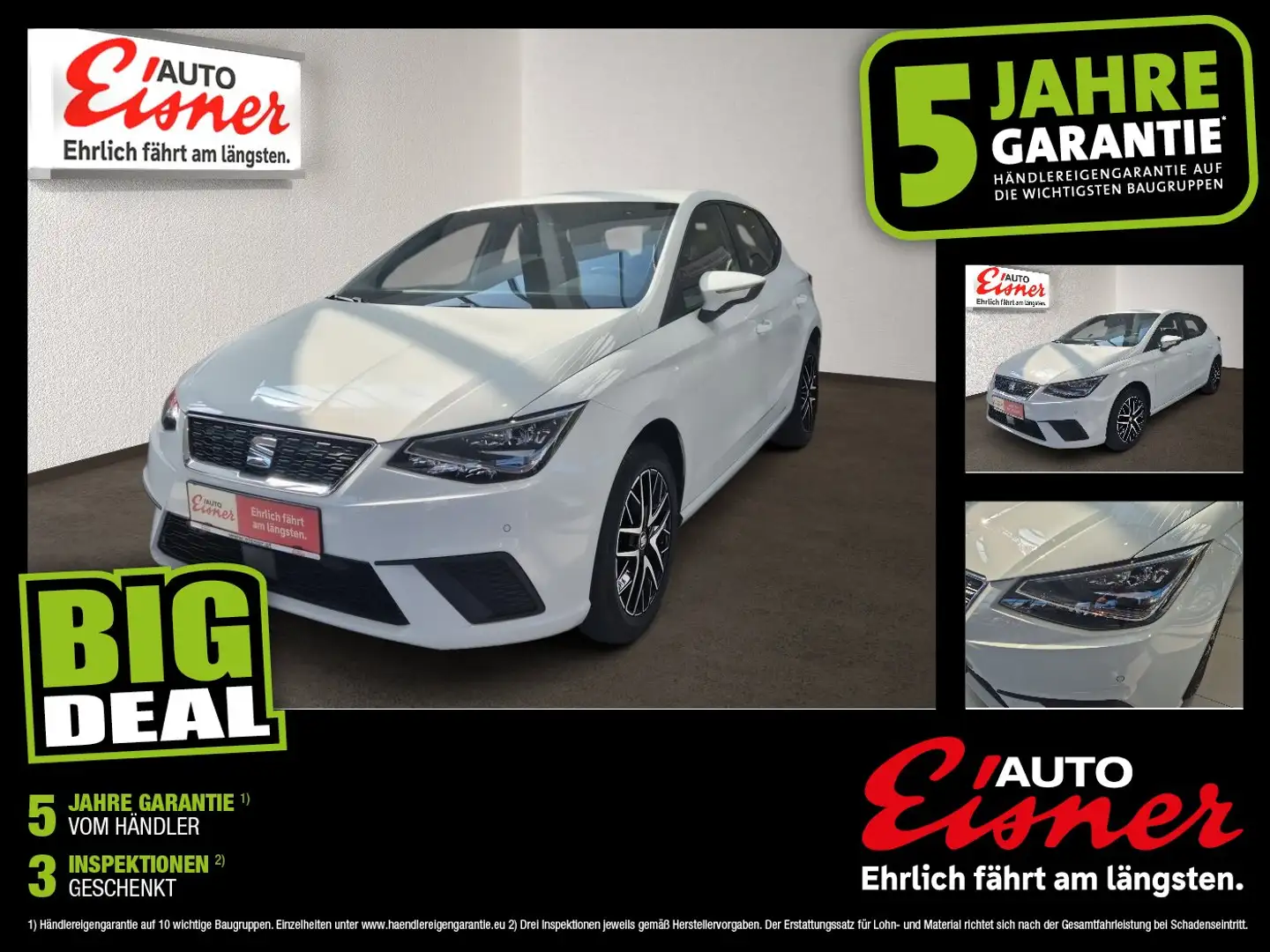 SEAT Ibiza Style EcoTSI LED PDC SHZ Weiß - 1