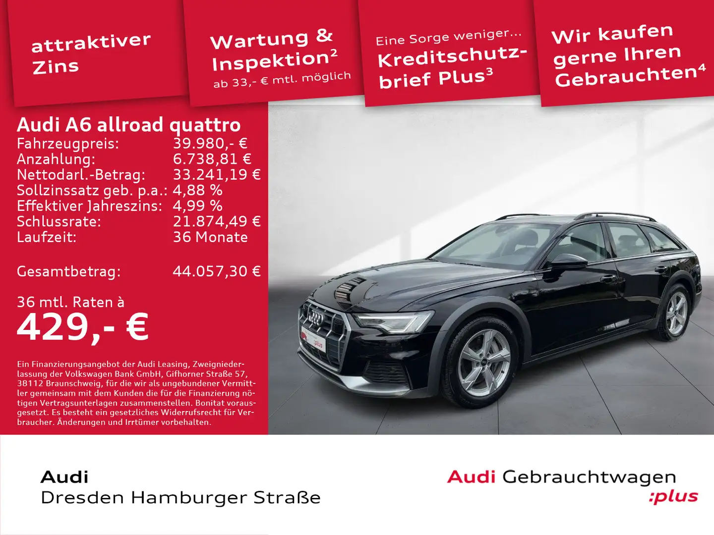 Audi A6 allroad A6 allroad 55 TFSI quattro Matrix Navi ACC AHZV Schwarz - 1