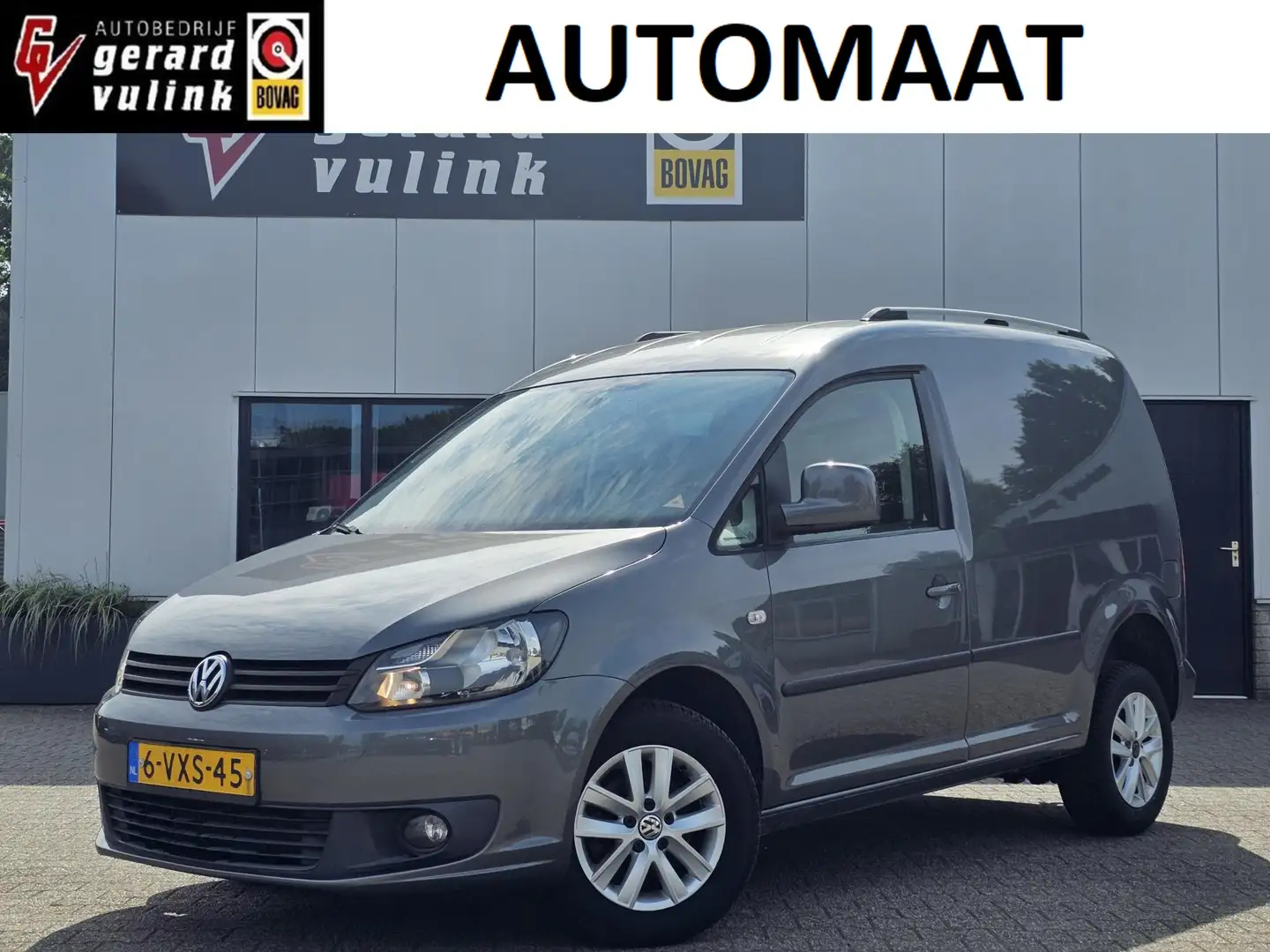 Volkswagen Caddy 1.6 TDI DSG NWE DISTRIBUTIERIEM TREKHAAK LEER Grijs - 1