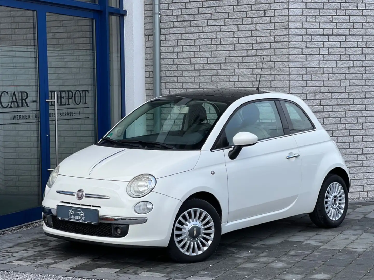 Fiat 500 *KLIMA *S-DACH *BLUET.*USB *1.BESITZ * Wit - 1