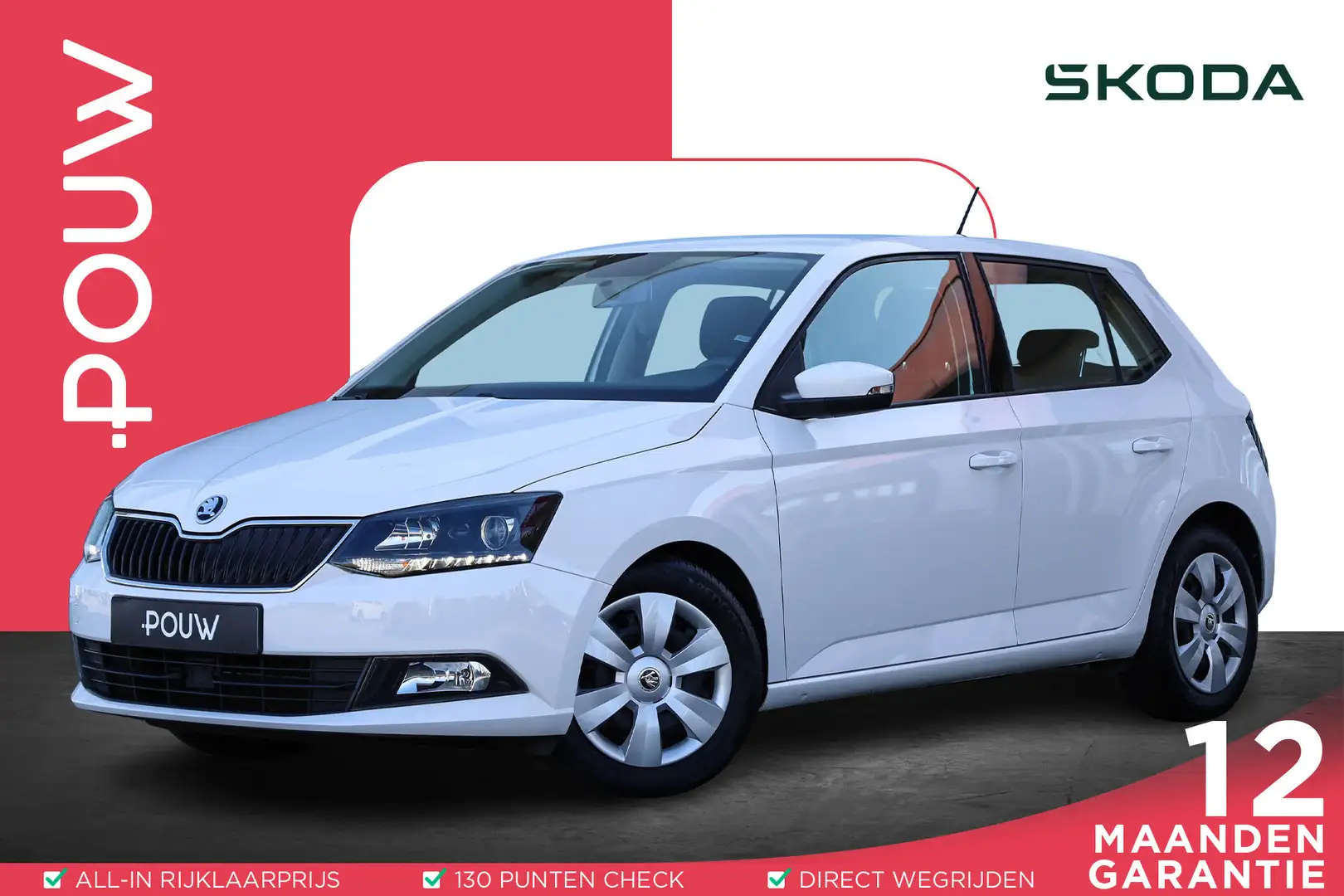 Skoda Fabia 1.4 TDI 90pk Ambition | Cruise Control | Bluetooth Blanc - 1