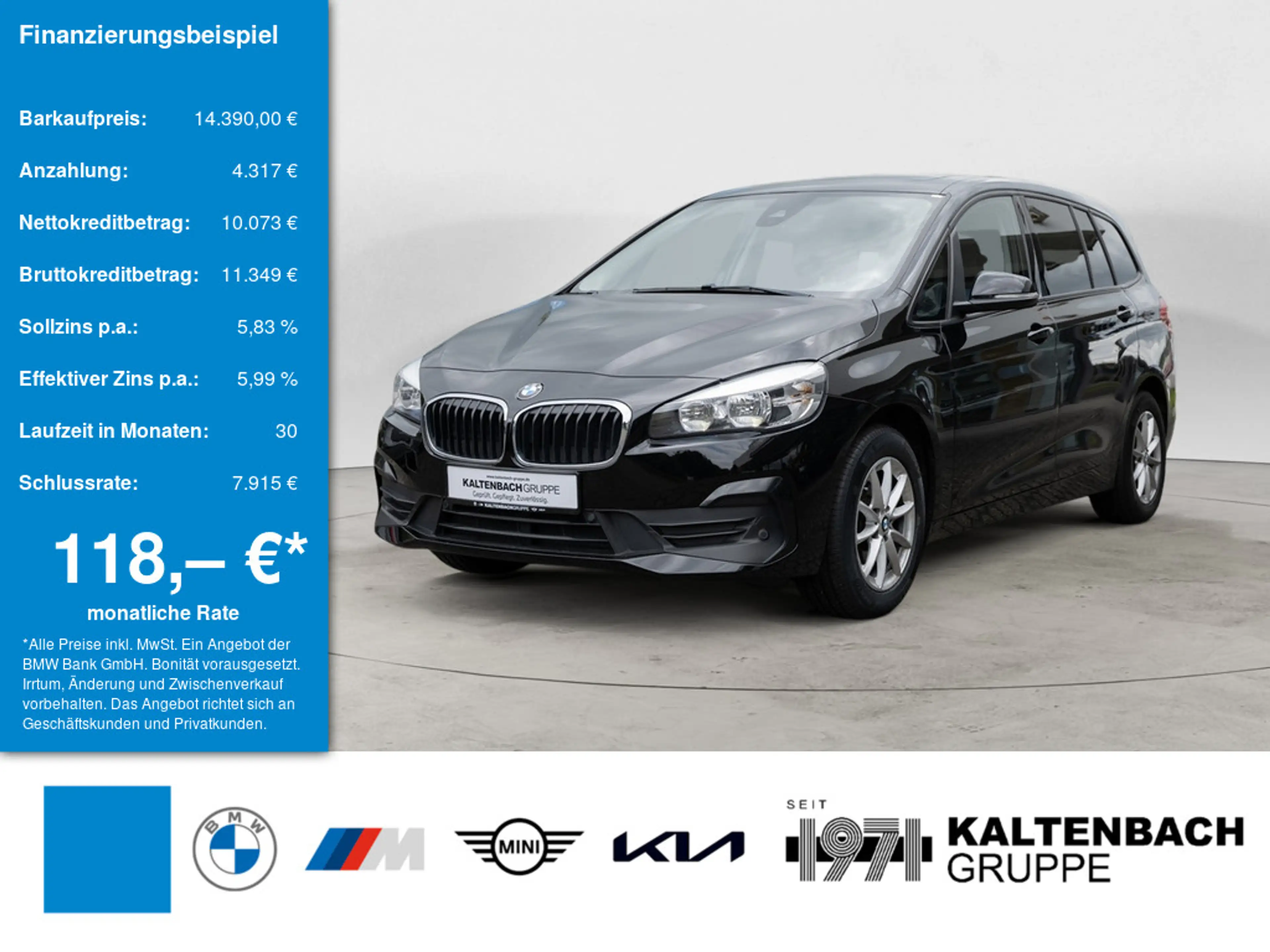 BMW 216 Gran Tourer FACEL. PANO AHK NAVI KAMERA
