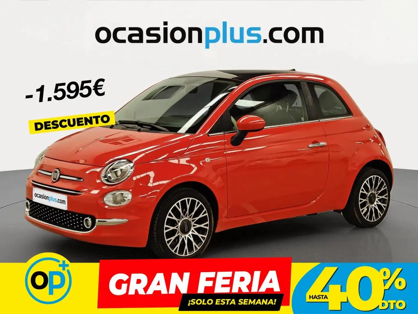 Fiat 500 1.0 Hybrid Dolcevita 52kW Naranja - 1