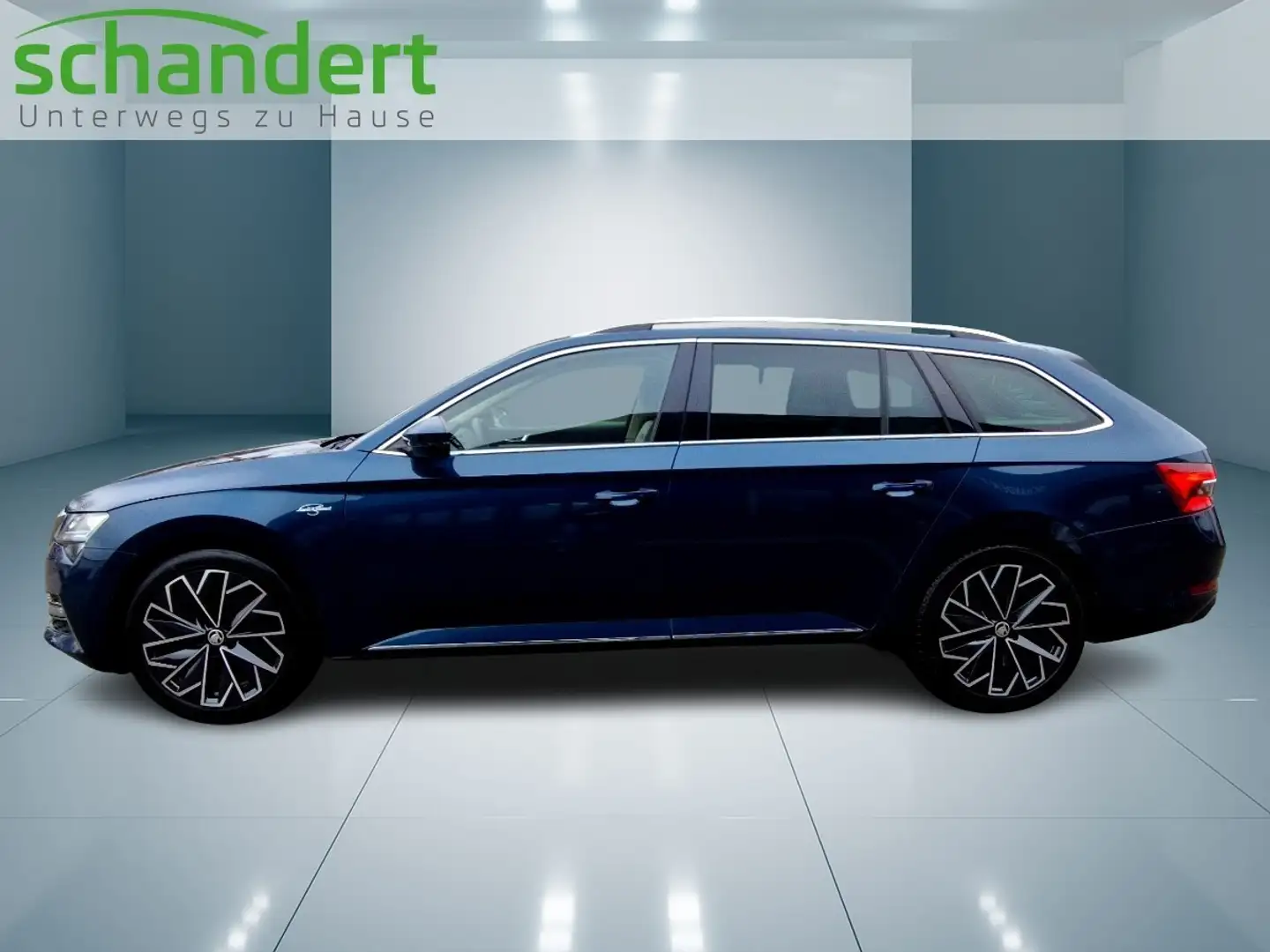 Skoda Superb Combi L&K 4x4 DSG LED Navi AHK Klimaautomatik Blau - 2