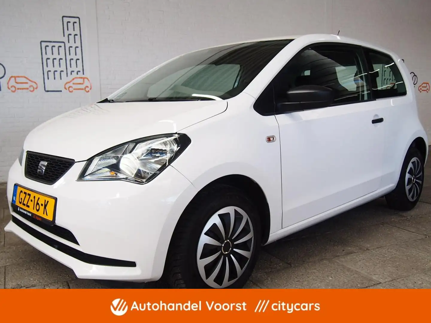SEAT Mii 1.0 Reference Airco (APK:Nieuw) Incl.Garantie Biały - 1