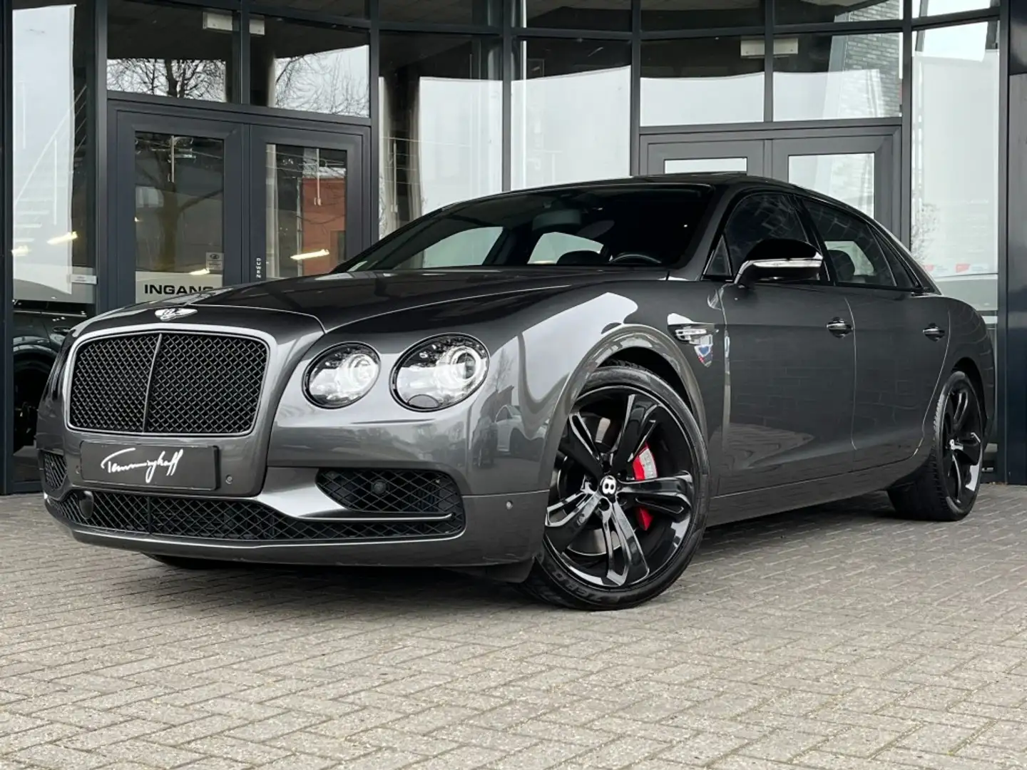 Bentley Flying Spur 6.0 W12 S - BLACK PACK - SCH./KANT.DAK Gris - 1