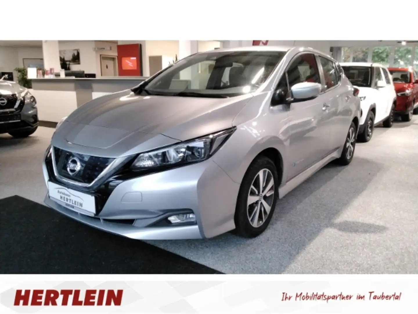 Nissan Leaf 40 kWh, Rückfahrkamera, Navi, Sitz-, Lenkradheizun Silber - 1