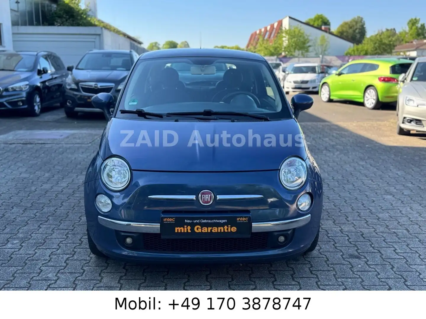Fiat 500 *2HAND*PANORAMA*KLIMA Blau - 2