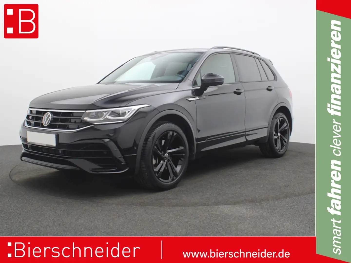 Volkswagen Tiguan 2.0 TDI DSG 4Mo. RLine BLACK-STYLE PANO AHK NAVI K Schwarz - 1