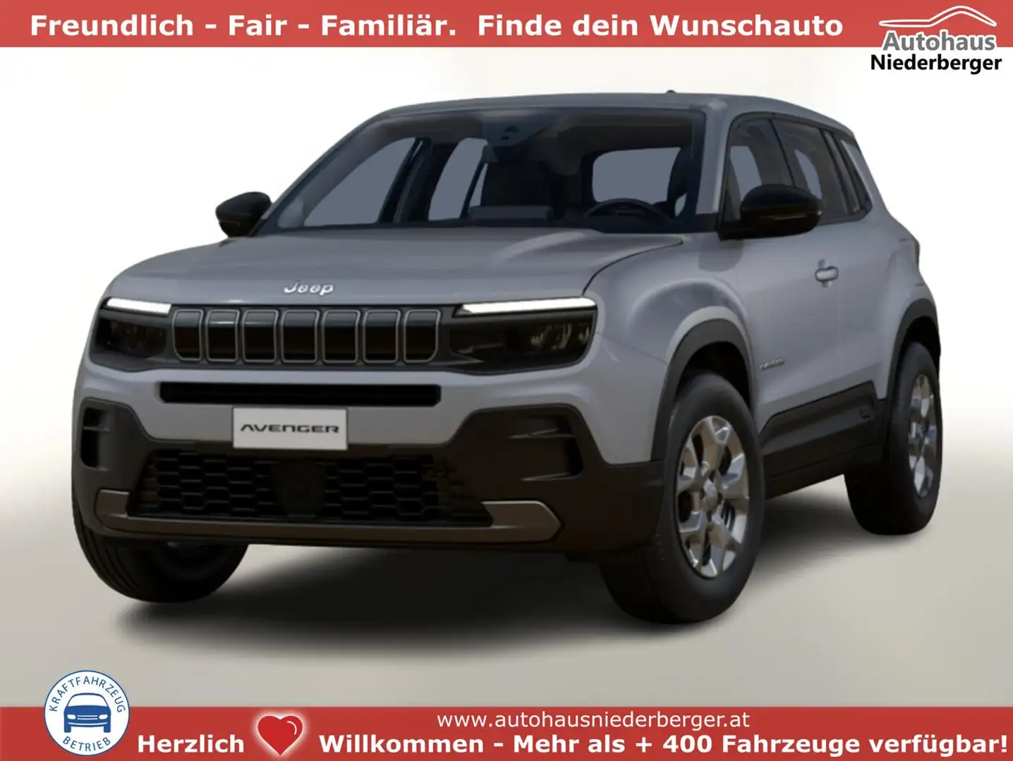 Jeep Avenger Longitude 1.2 MHEV 110 DCT SHZ LED PDC 81 kW (1... Grau - 1