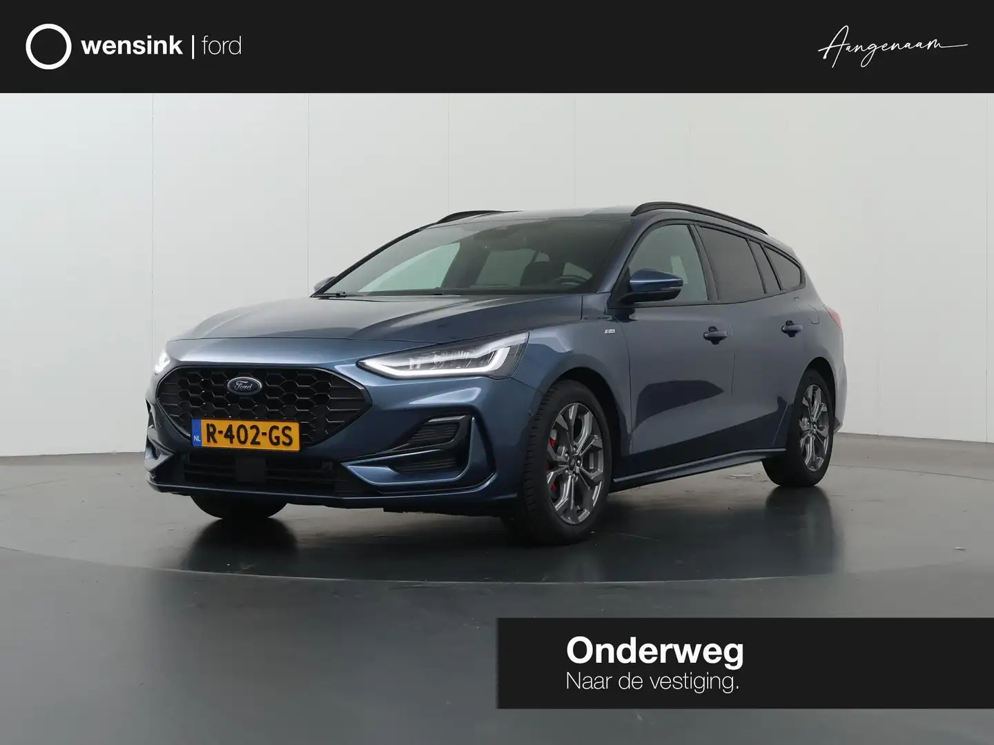 Ford Focus Wagon 1.0 EcoBoost Hybrid ST Line Style | Winterpa Blauw - 1