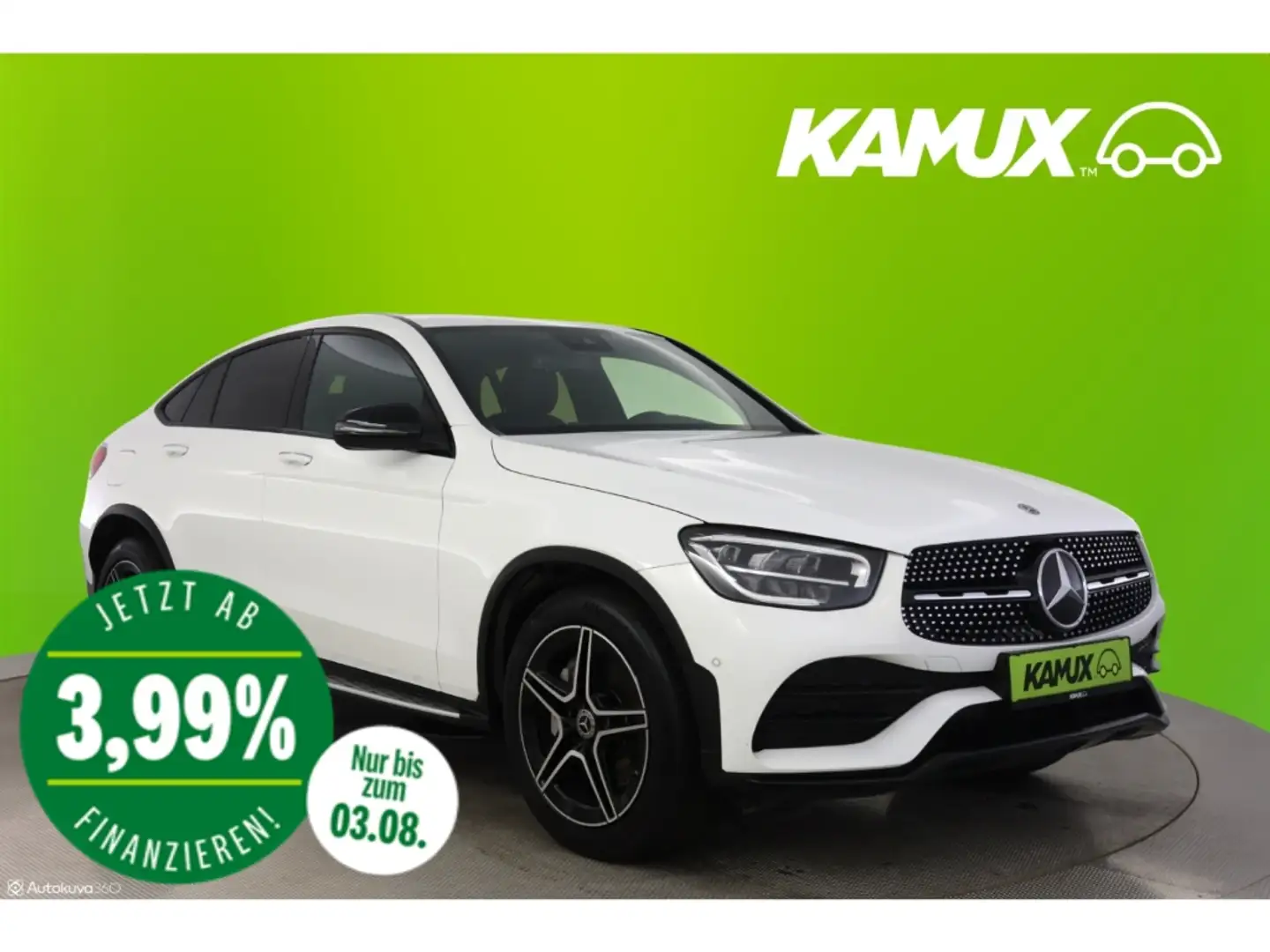 Mercedes-Benz GLC 220 d 4M Coupe 9G-tronic AMG Line+LED+NAVI Blanc - 1