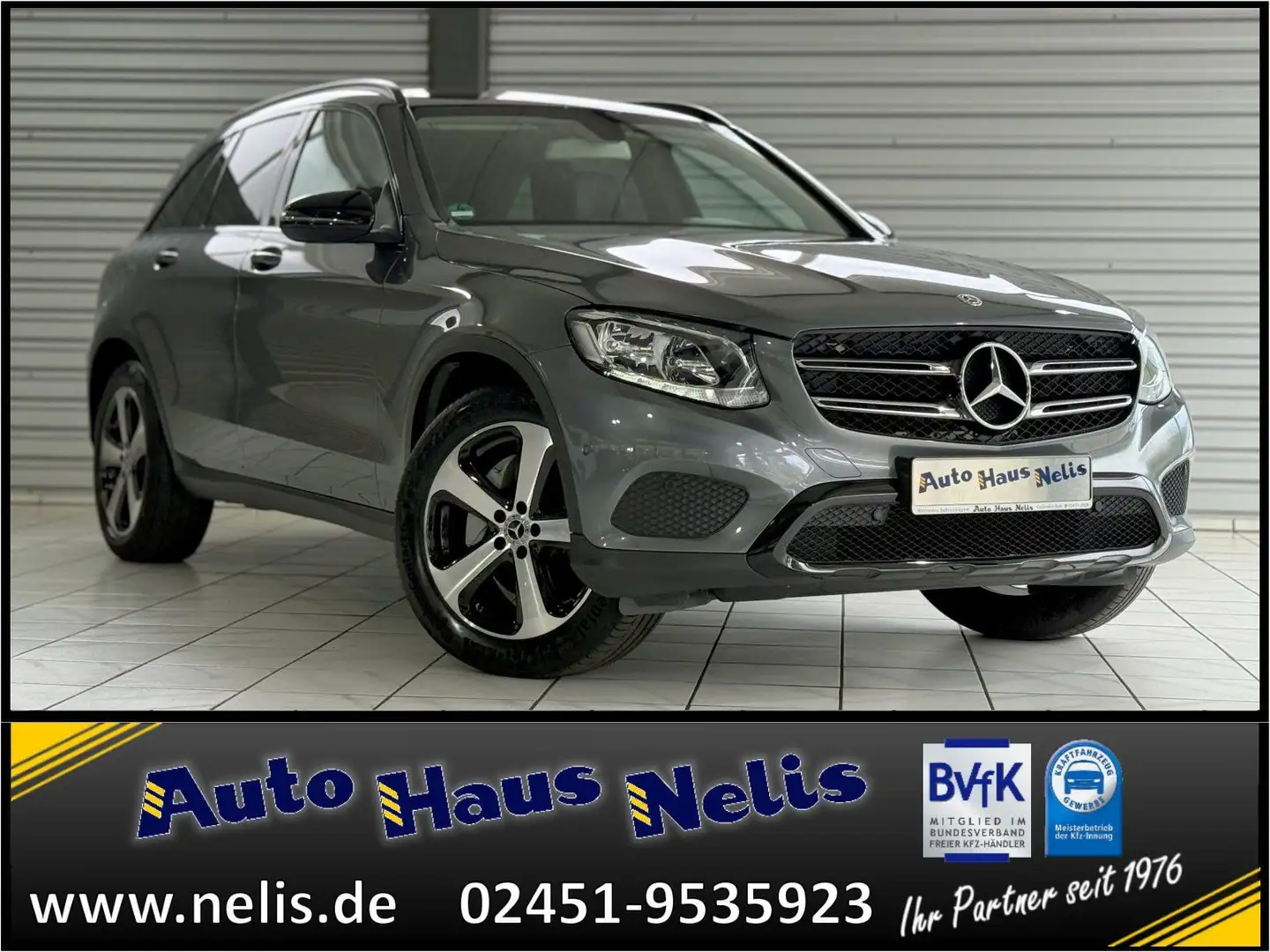 Mercedes-Benz GLC 250 d 4Matic Exclusive Night-Paket AHK Pano Grey - 1