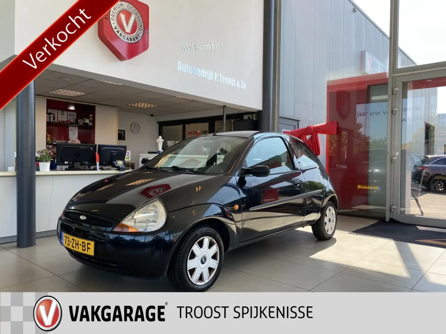 Ford Ka/Ka+ 1.3 Cool & Sound,Airco,Elektrischpakket,Stuurbekra Zwart - 1