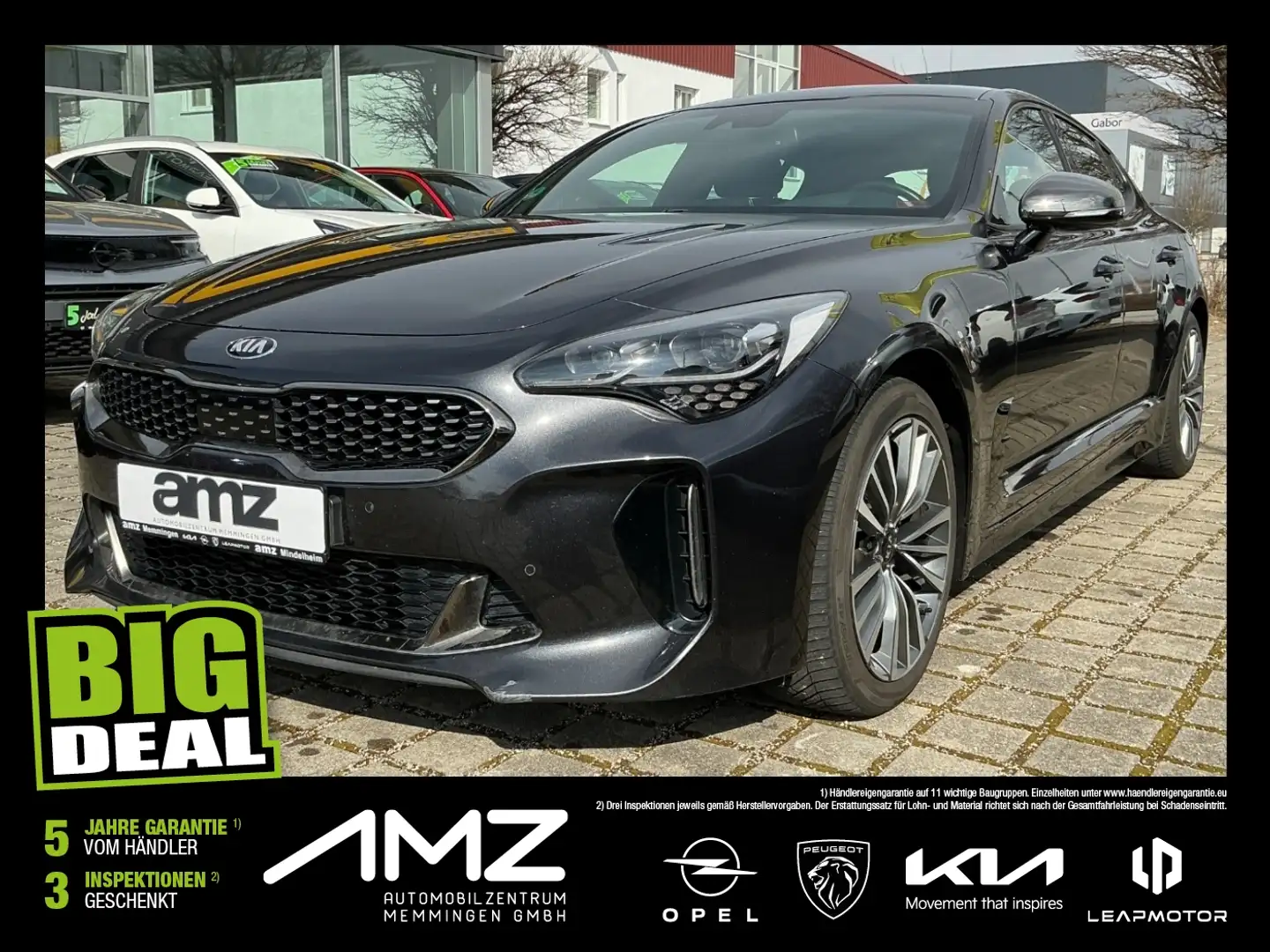Kia Stinger 2.2 CRDi GT-Line ACC+LED+Navi+SHZ+4xSHZ Schwarz - 1