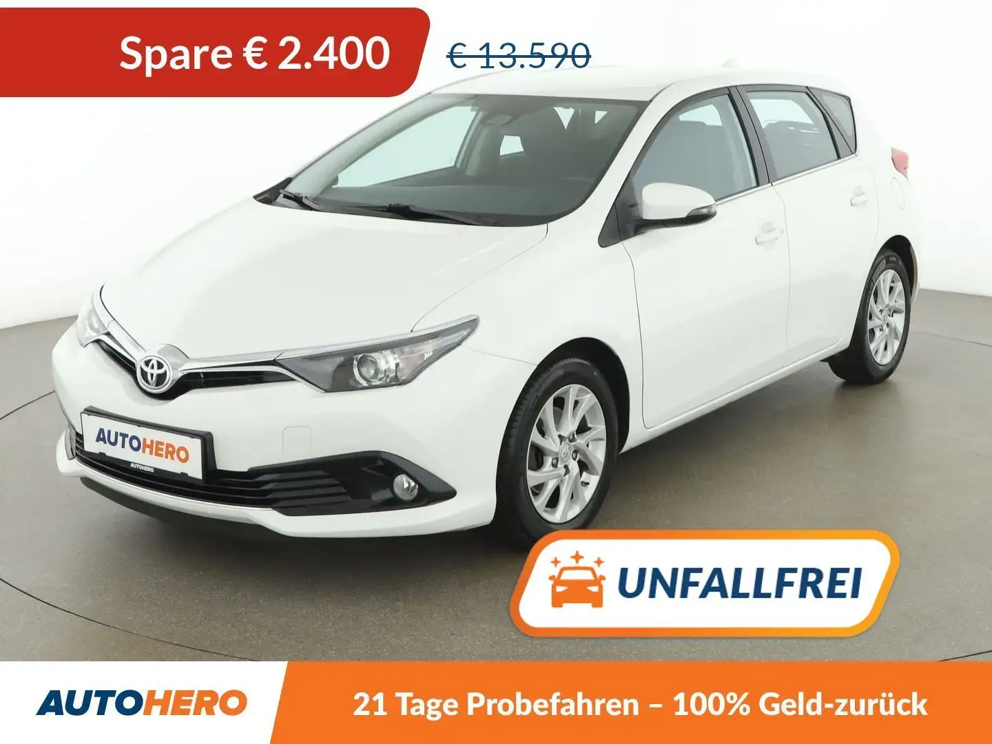 Toyota Auris 1.2 Turbo Active *SPUR*CAM*BT*KLIMAAUT* Weiß - 1
