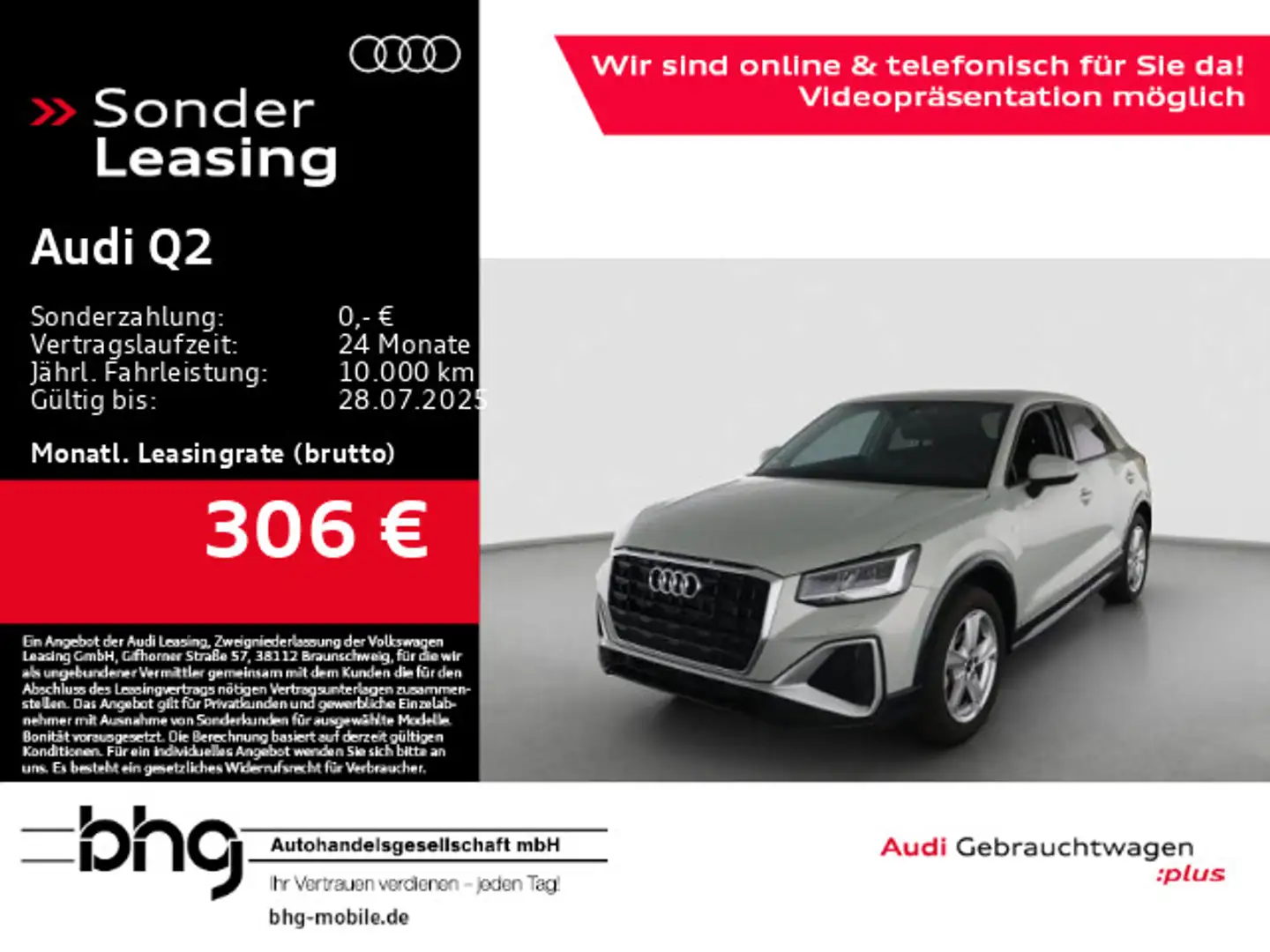 Audi Q2 35 TFSI S tronic S line Silber - 1