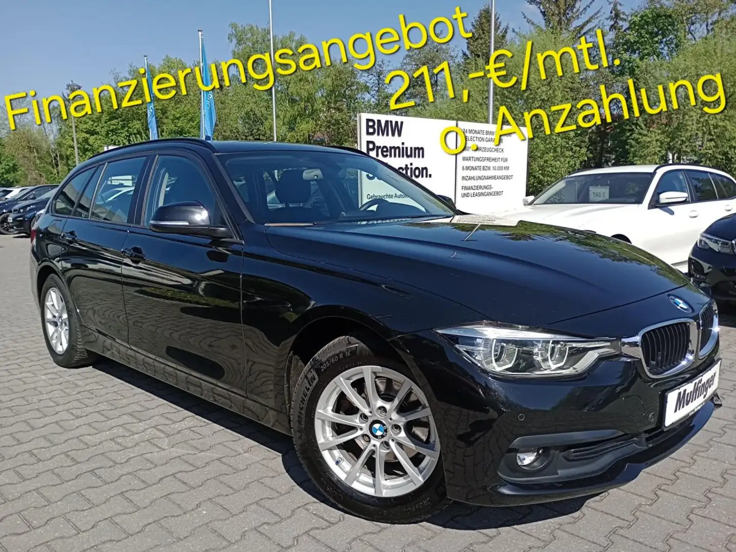 BMW 318 d Aut Tour.Navi LED HiFi Sitzh.PDC Fin.211,- Schwarz - 2