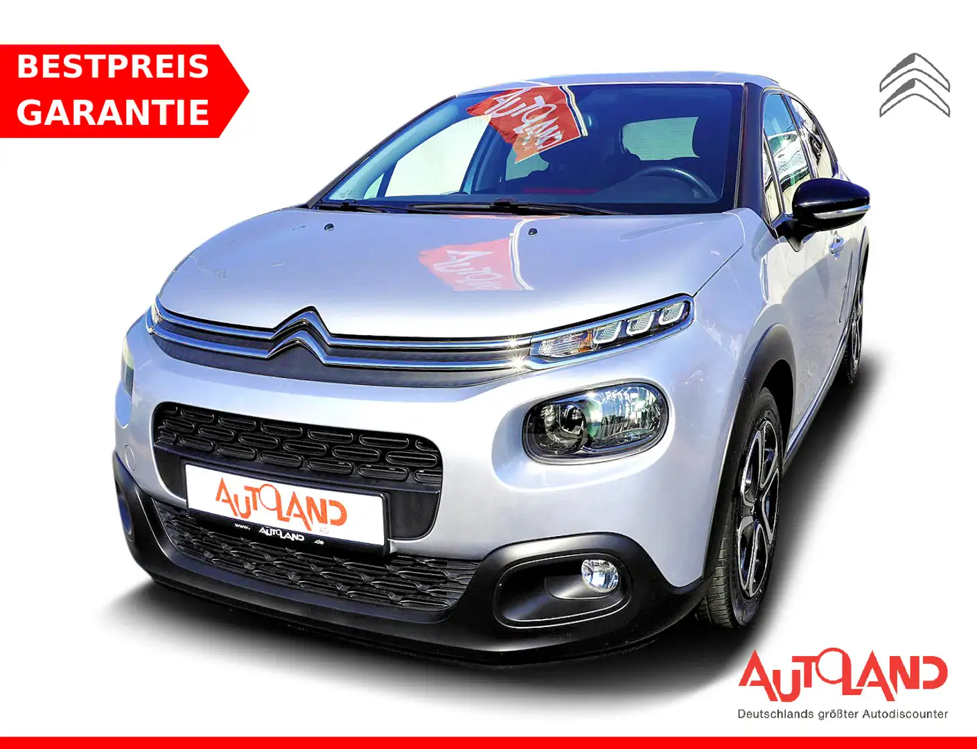 Citroen C3 1.2 e-THP Shine Android Apple Sitzheizung PDC Silber - 1