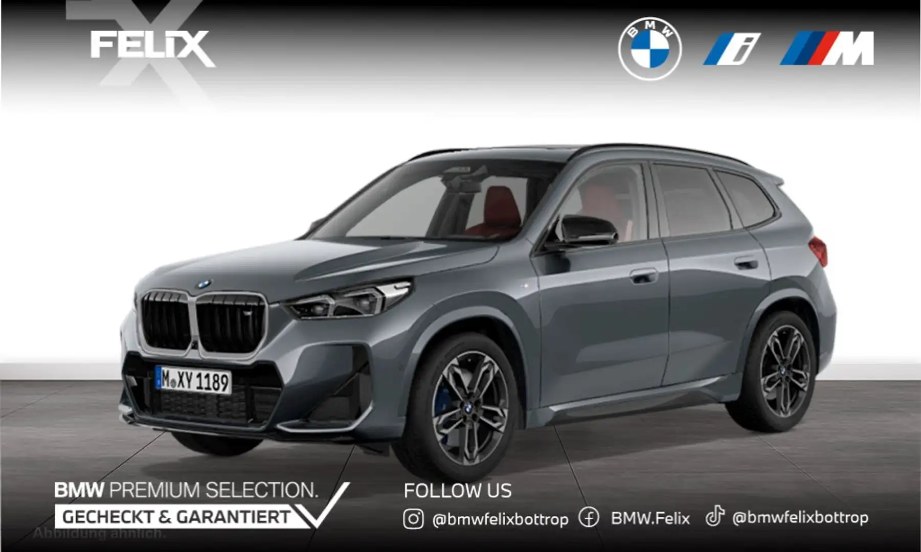 BMW X1 M35i xDrive M SPORT+19"ALU+PANORAMA+DR.ASS PRO Grau - 1