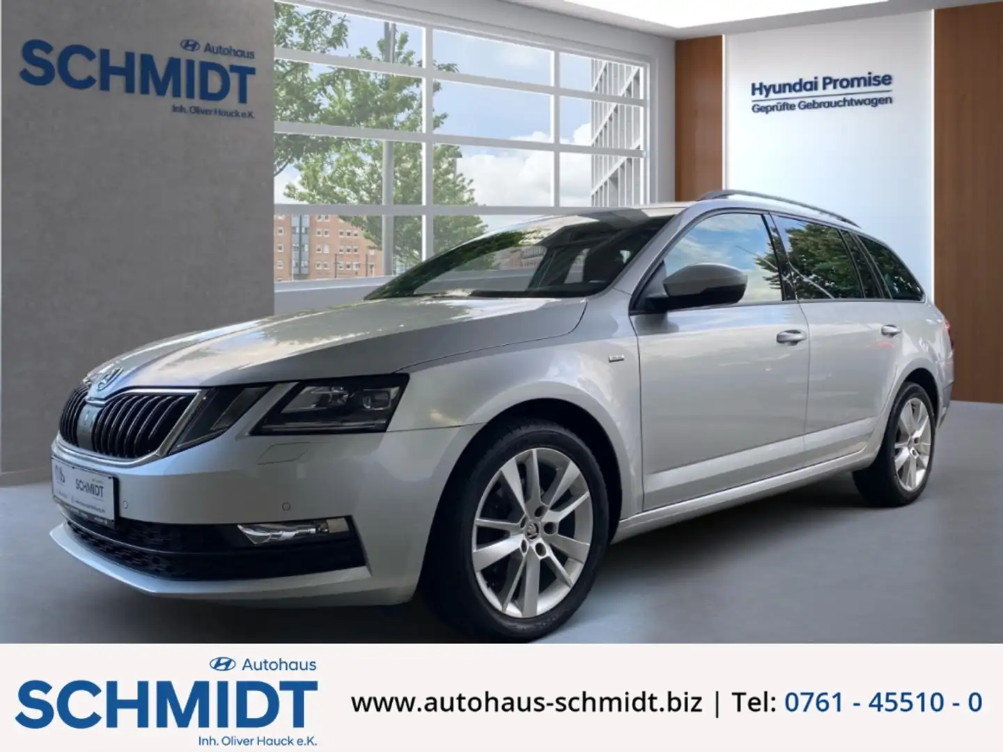 Skoda Octavia Combi Drive 1.4 TSI Navi LED Apple CarPlay Android Srebrny - 1