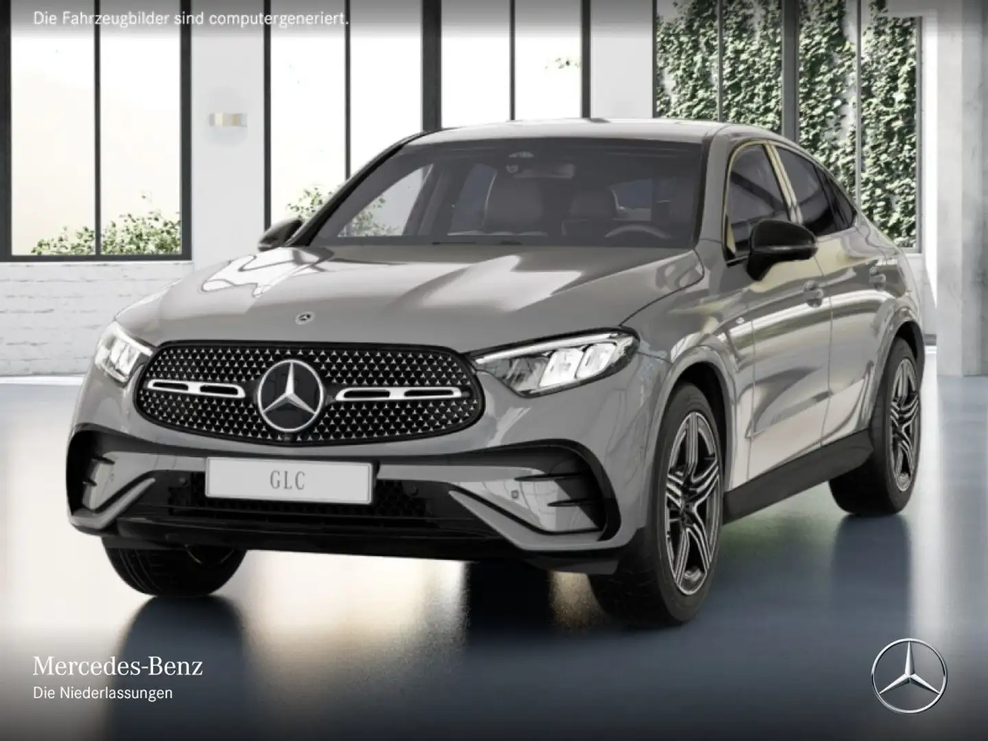 Mercedes-Benz GLC 300 de 4M AMG+NIGHT+360+AHK+LED+TOTW+KEYLESS Grau - 2