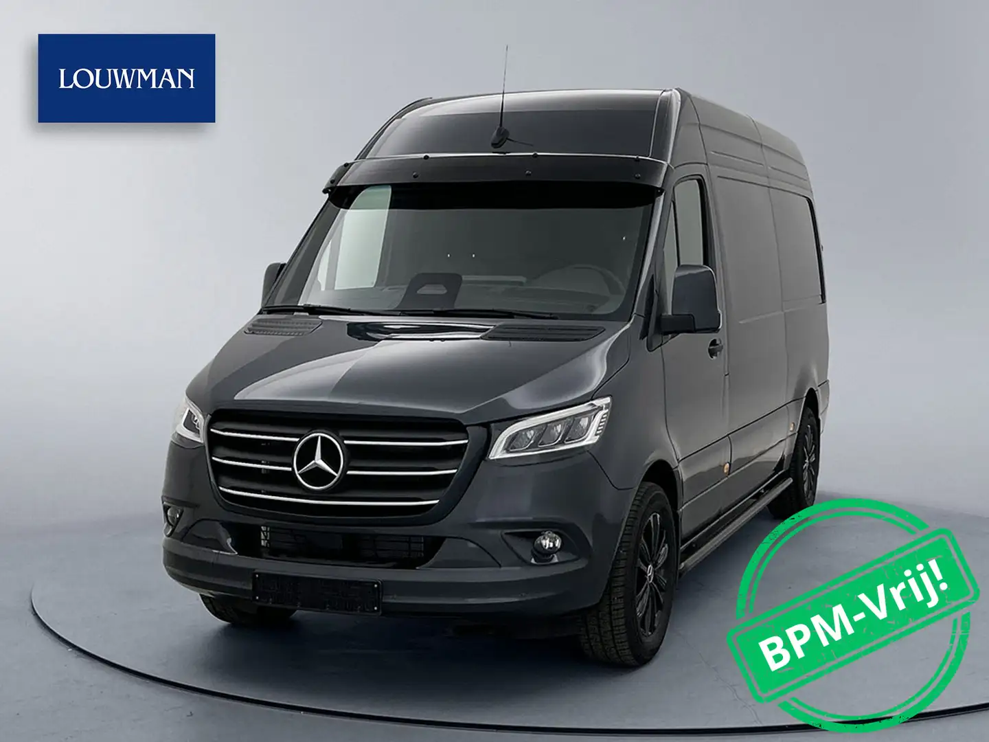 Mercedes-Benz Sprinter 319CDI 190PK L2H2 30 YEAR EDITION BPM VRIJ | Leder Gris - 1