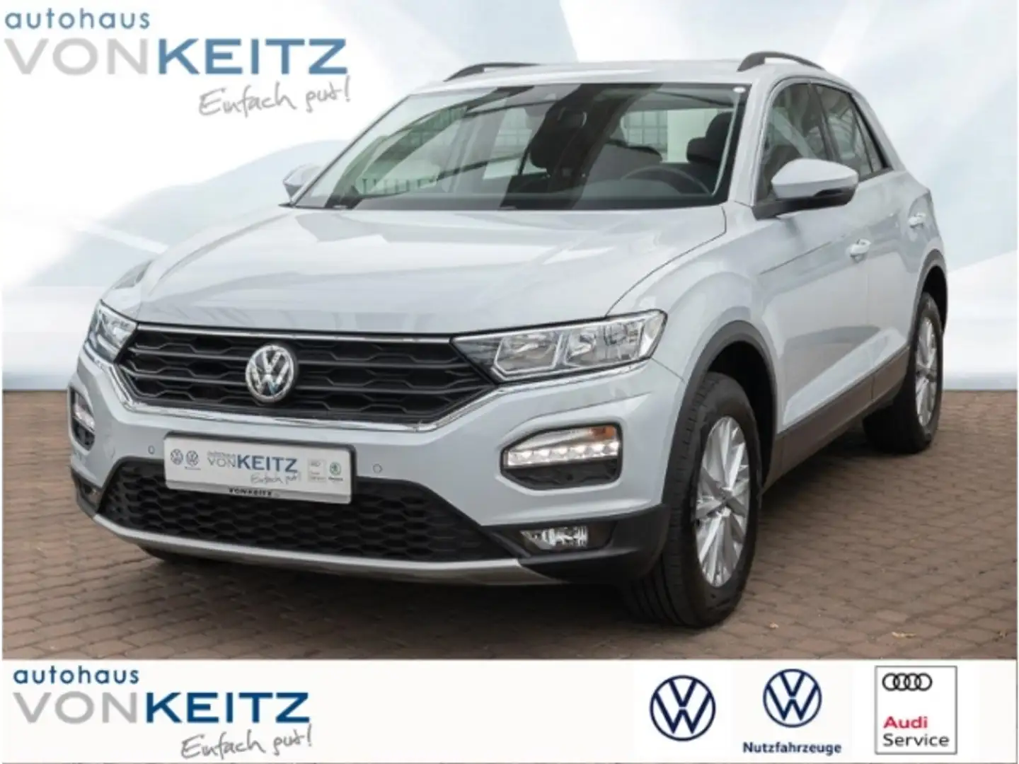 Volkswagen T-Roc Style 1.0 TSI +PDC+KLIMA+RFK+L/SHZ+NAV+MET+ Blanc - 1